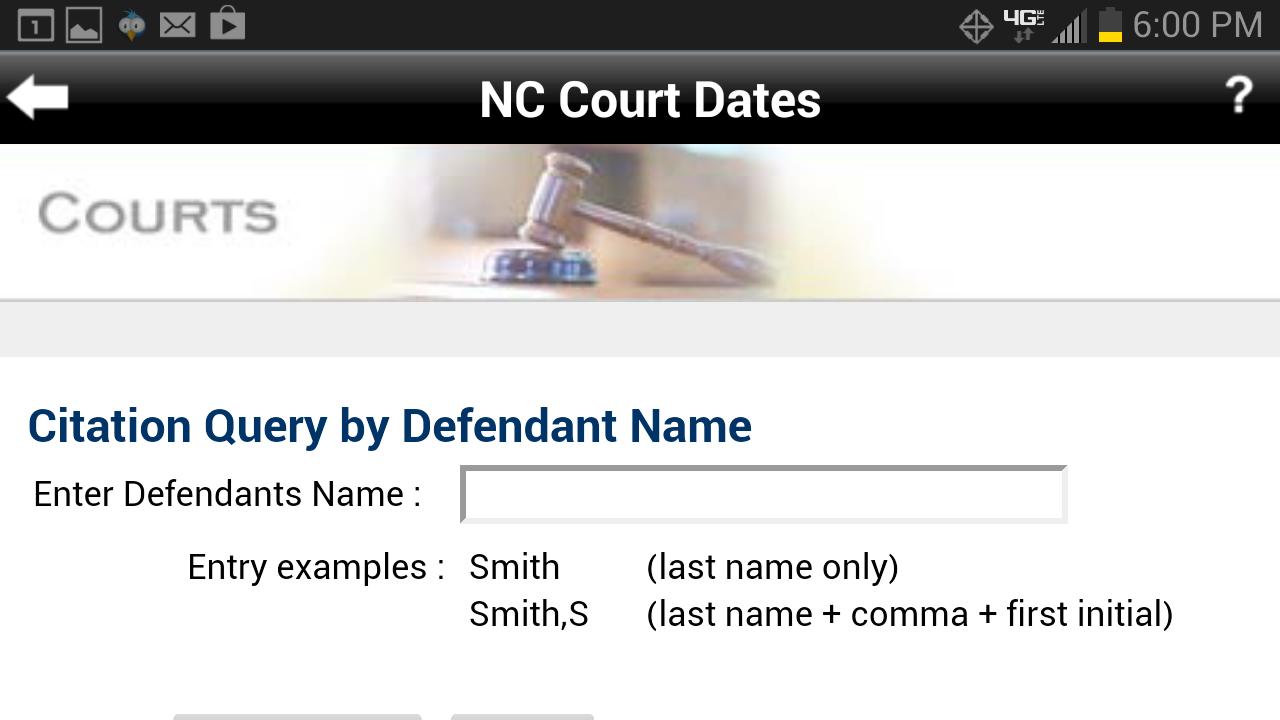NC Court Date Finder