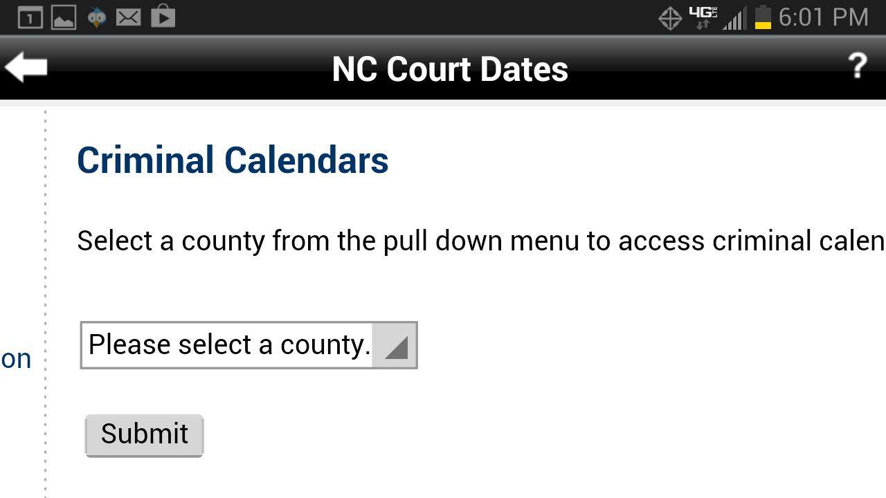 NC Court Date Finder