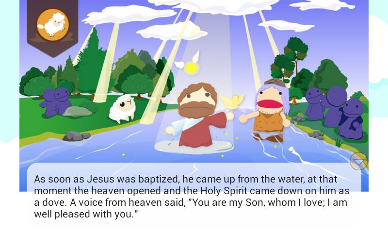 Lamb Bible-Jesus Baptism
