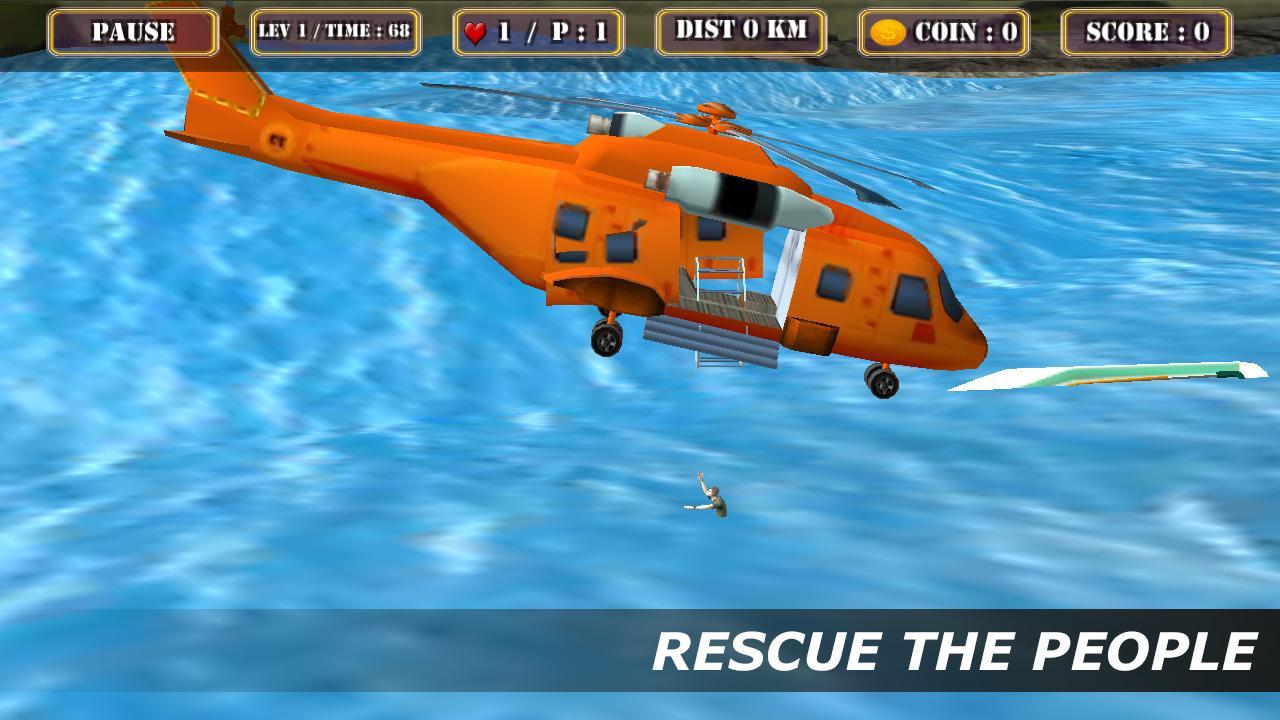 City Helicopter Rescue Sim