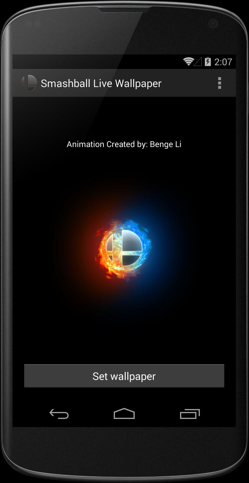 Smash Ball Live Wallpaper