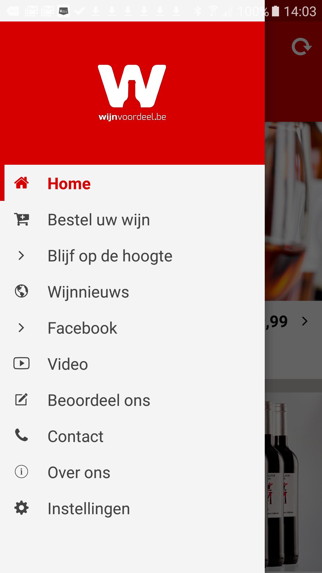 Wijnvoordeel.be - Wijn App
