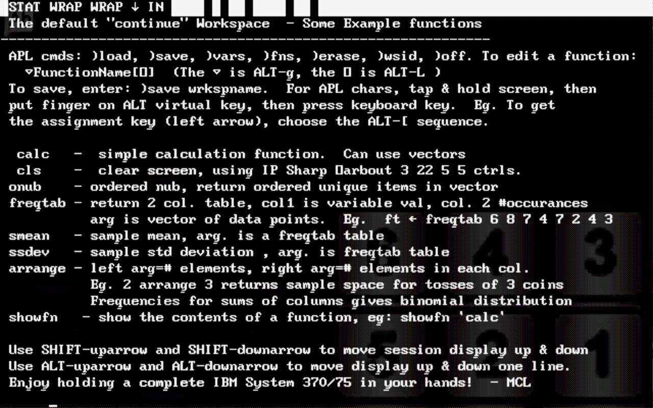 sAPL - APL for Android 1.0.7