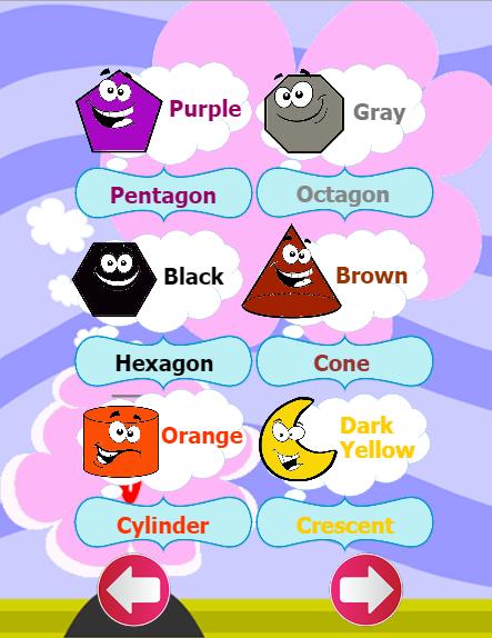Learn color and shapes english