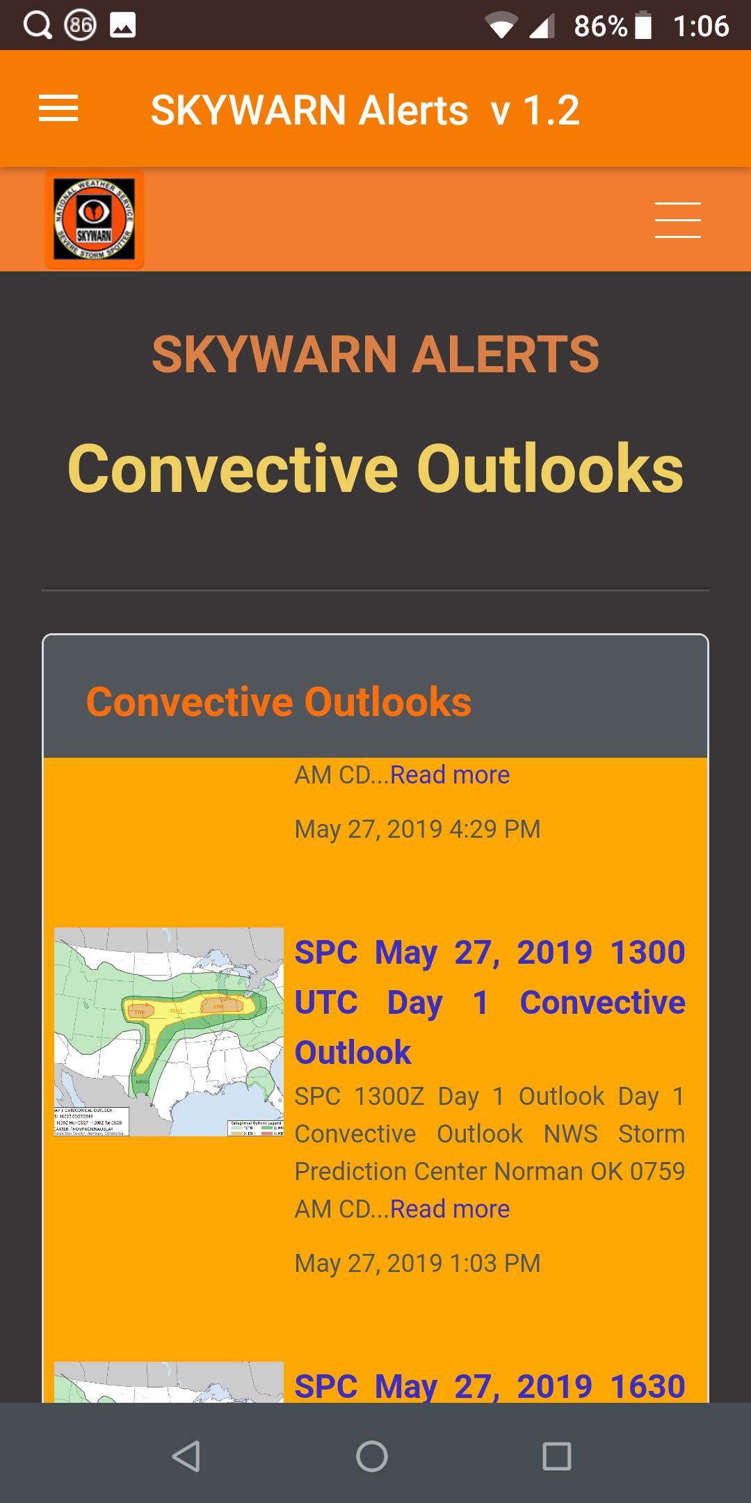 SKYWARN ALERTS version 1.4 w/