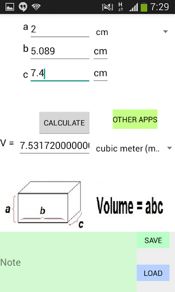 Box Volume Calculator