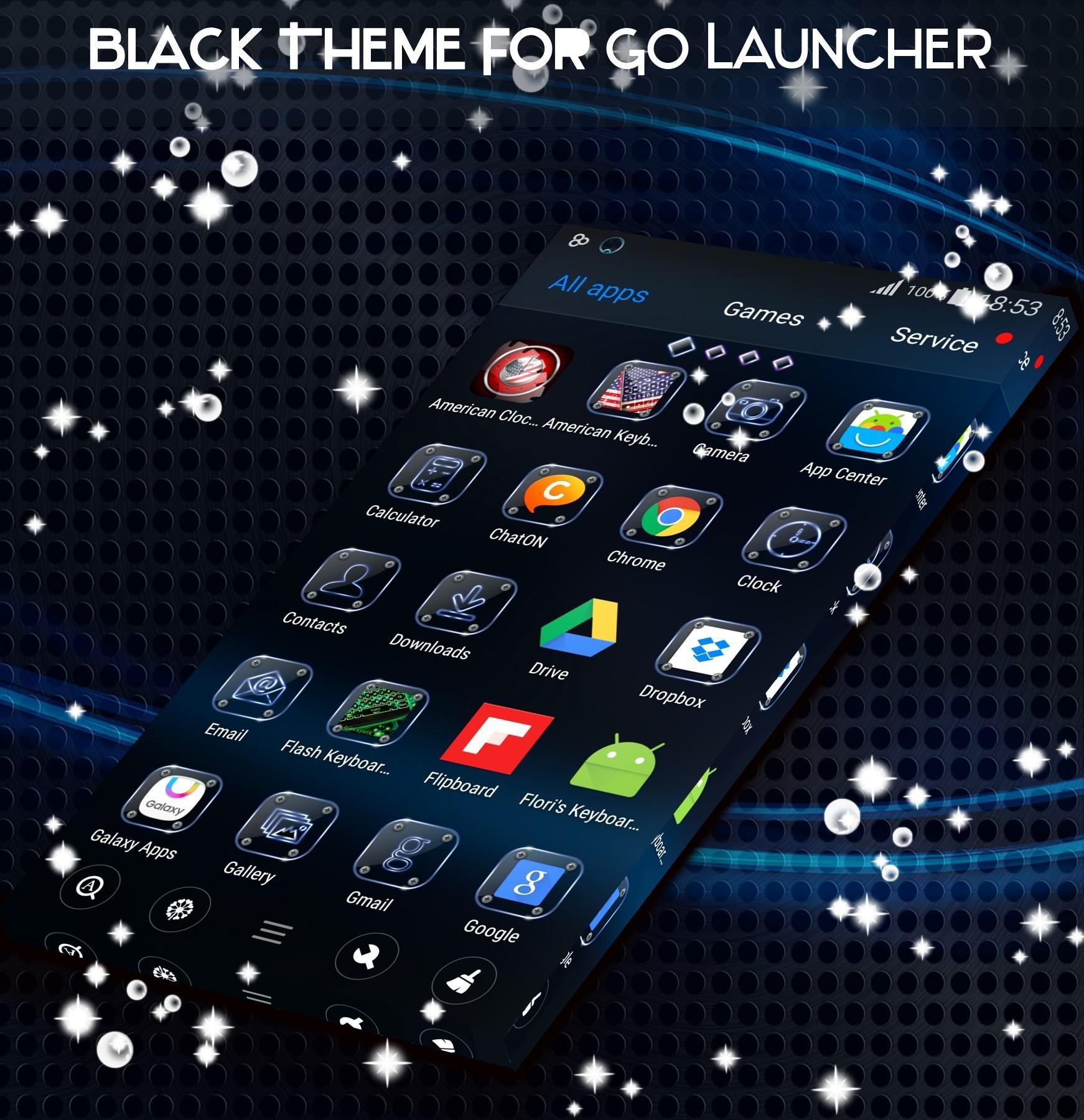 Dark Blue Launcher Theme
