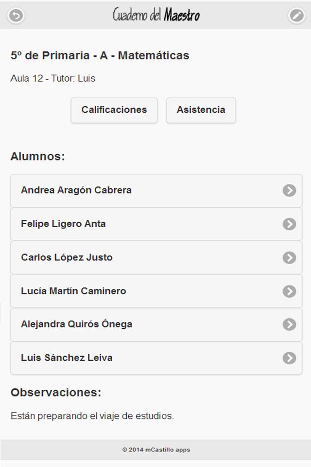 Cuaderno del Maestro - Lite