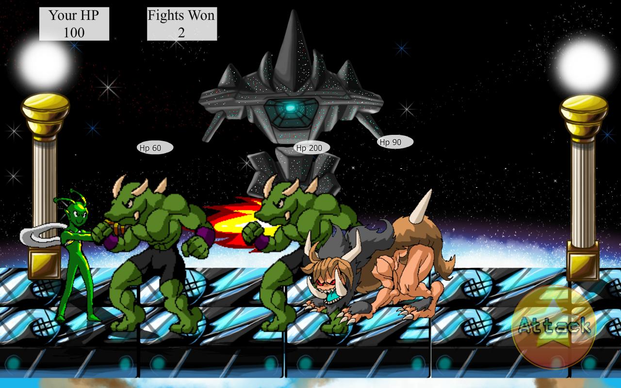 Alien Space Street Fighting