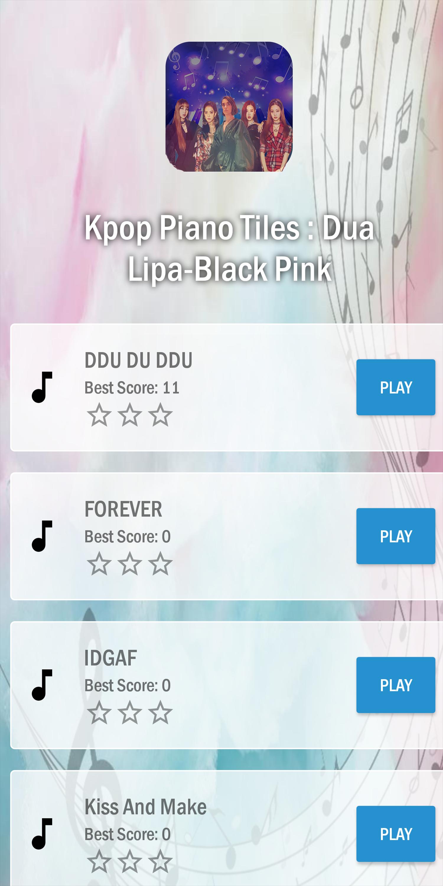 Kpop Piano Tiles : Dua Lipa-Black Pink