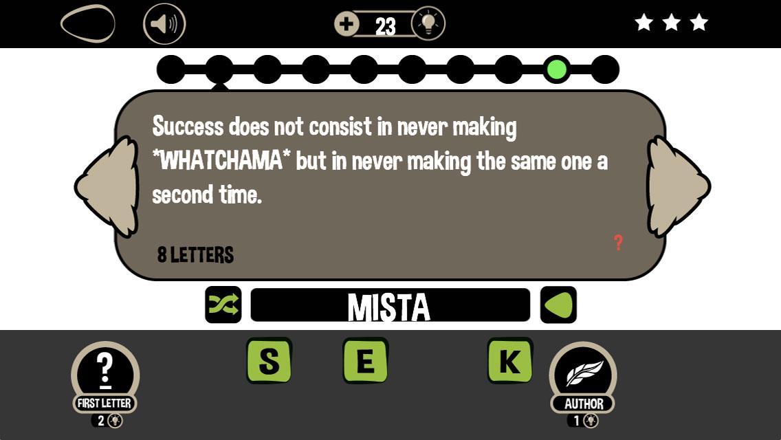 Quotes Game: Whatchama