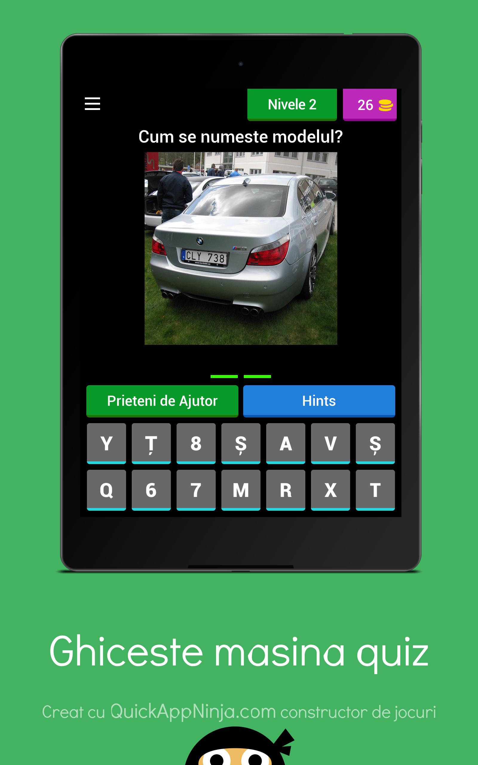 Ghiceste masina PRO quiz