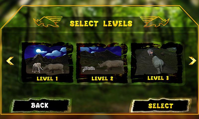 Angry Wild Rhino Attack 3D