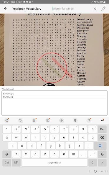 Word Search Scanner and Solver