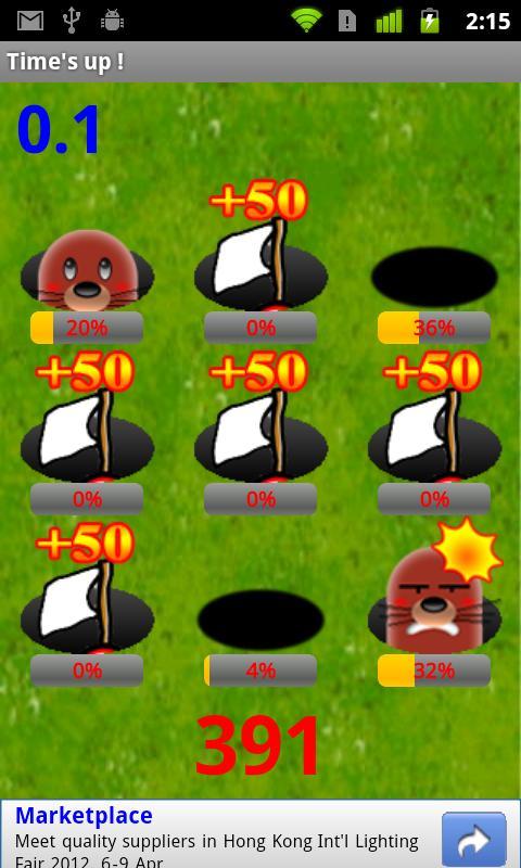 Bomb hamster (playing gopher)