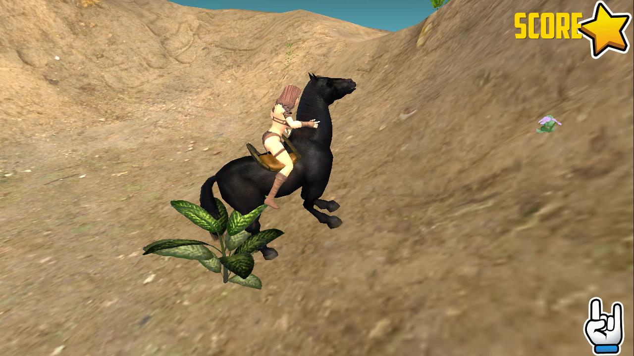 Horse trip crossed the road