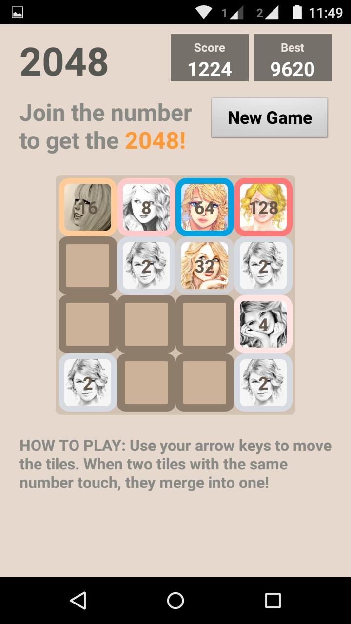 2048 : Taylor Swift Game
