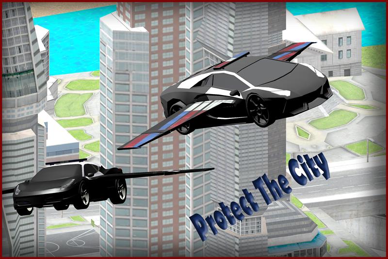 Flying Police Car 3D