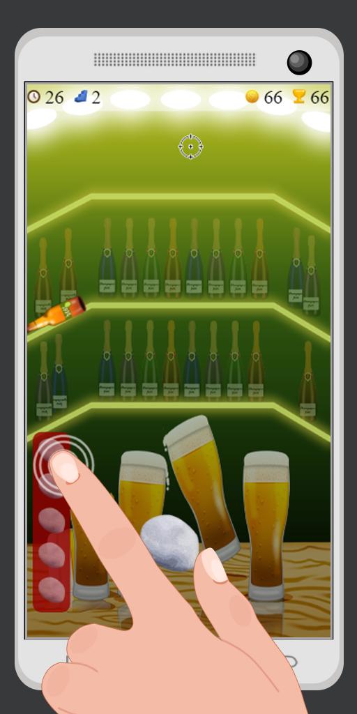 smash beer shoot game