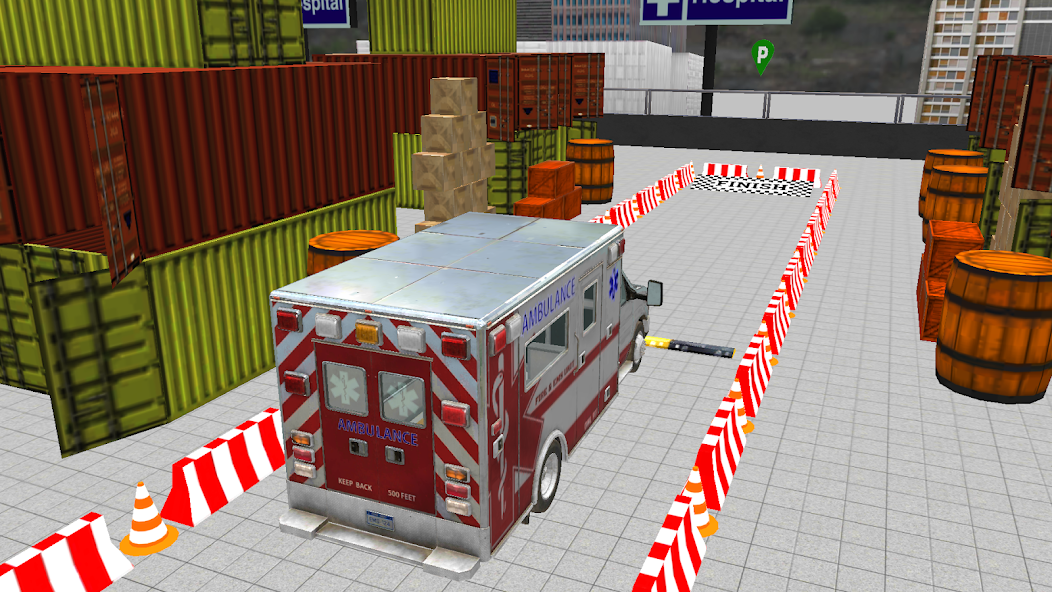 Parking Ambulance Game 3D