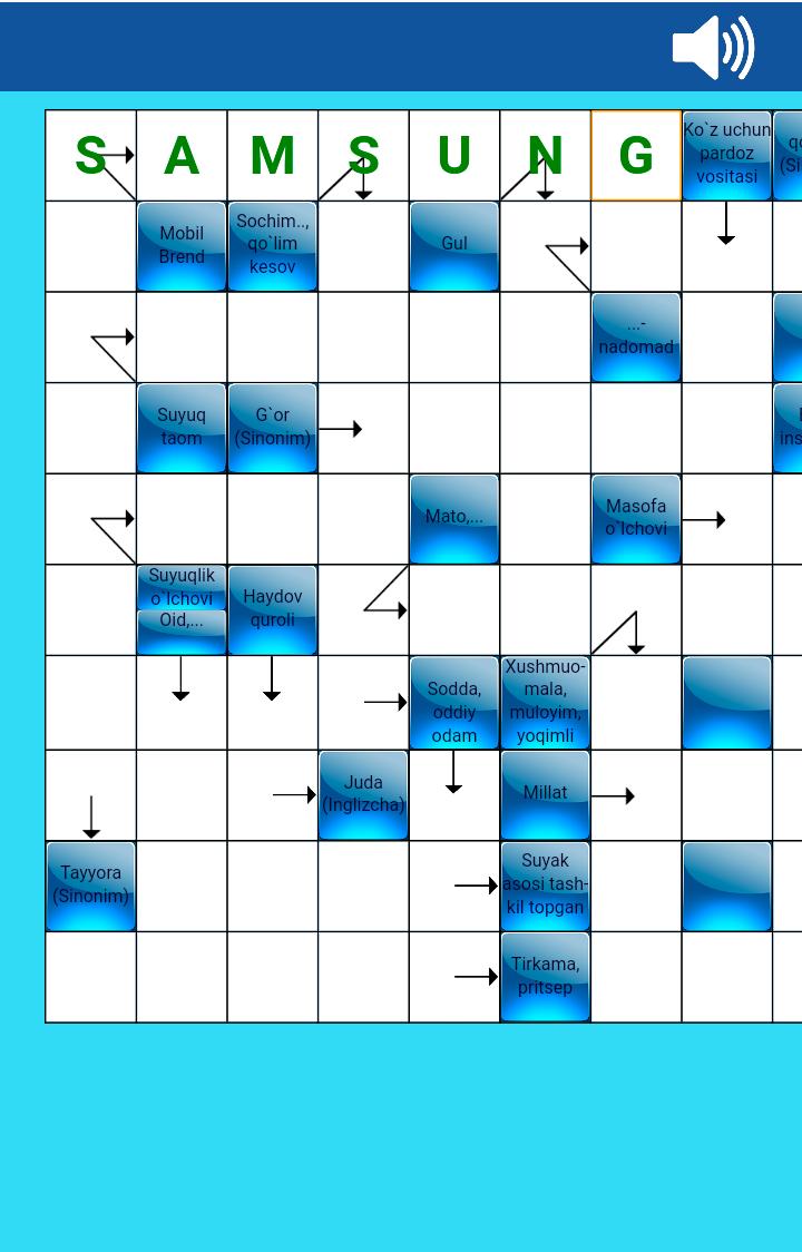 O'zbek skanvord va krossvordi