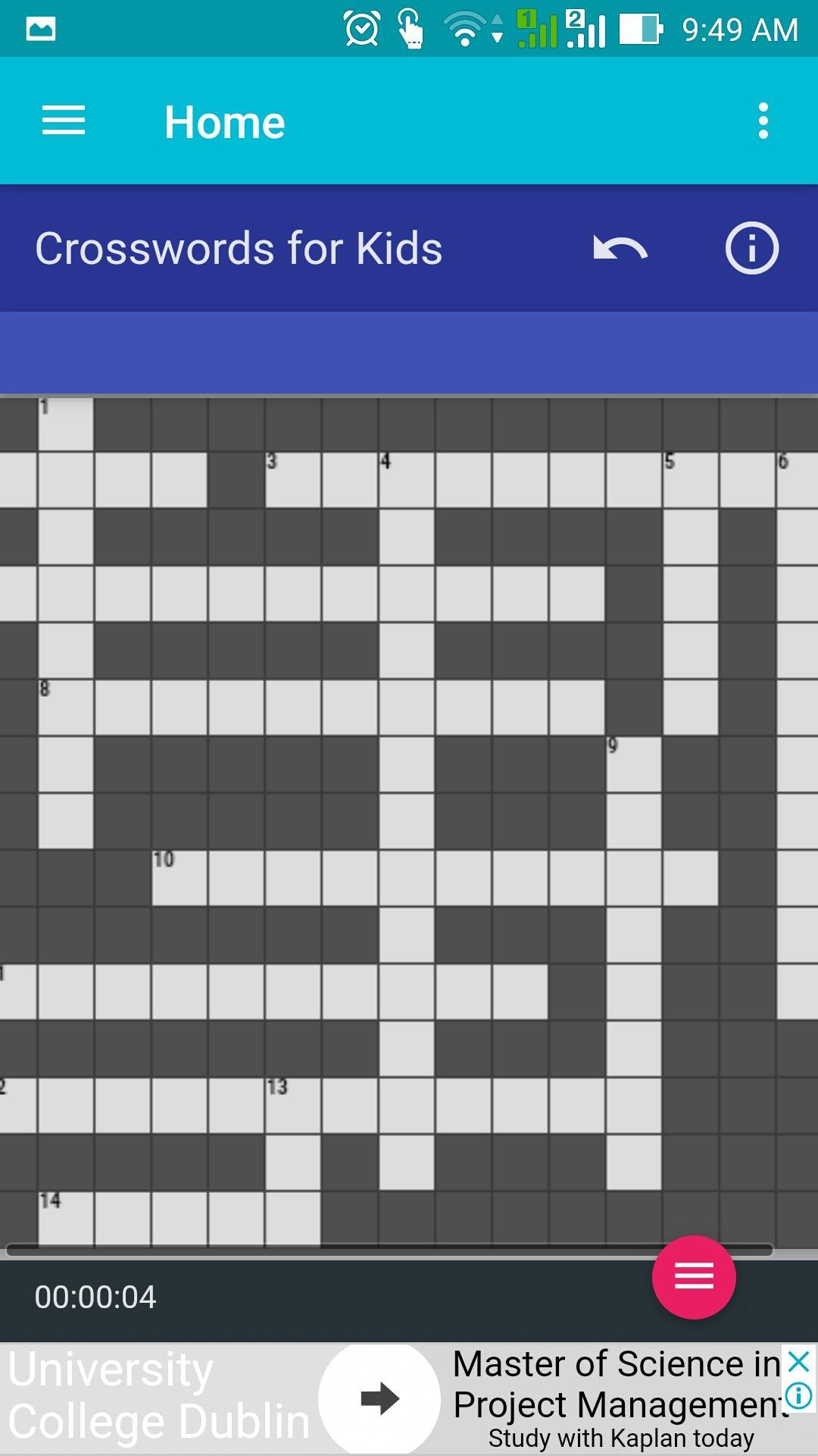 Montessori Crosswords