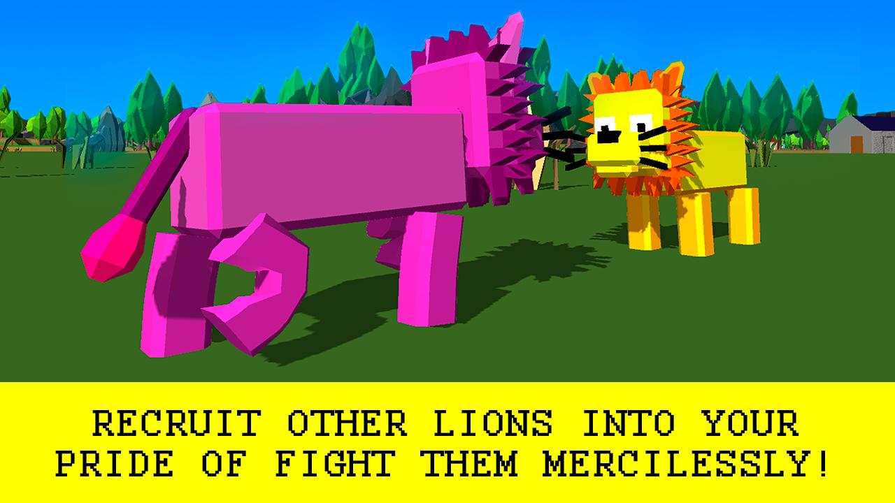 Pixel Lion Survival Simulator