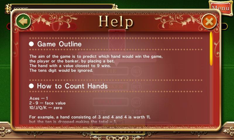 CASINO TOWN - Baccarat