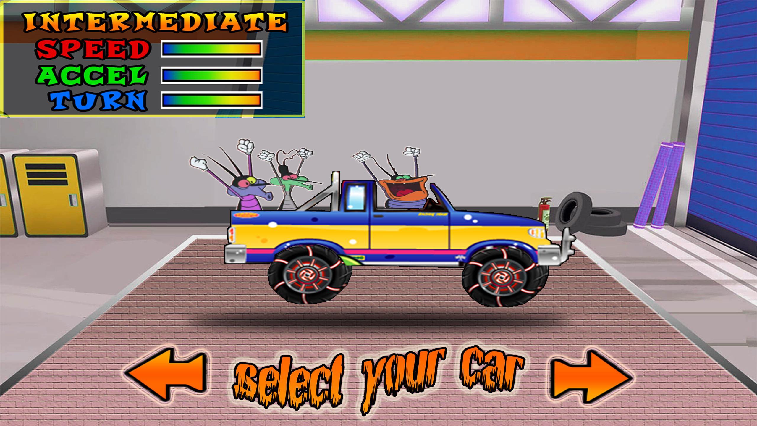 oggy hill car  racing