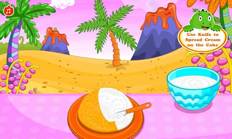 Cake Little Dino Cooking Game