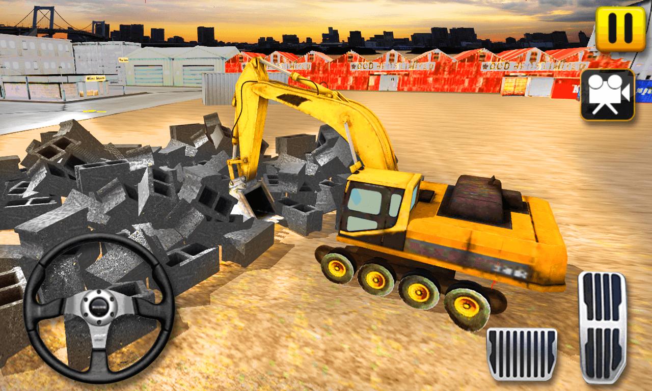 Excavator Construction Crane