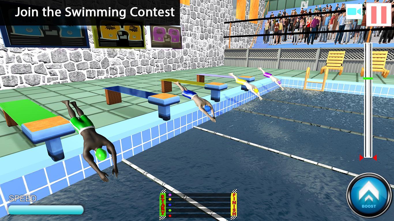 Swimming Pool Flip Diving