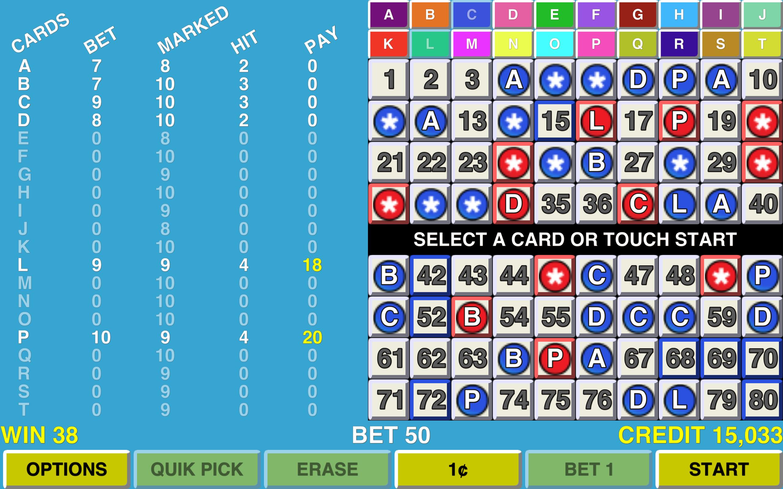 Keno 20 MultiCard Vegas Casino
