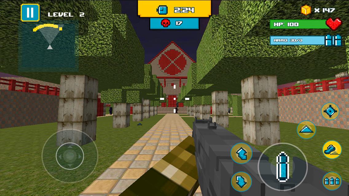 Haunted Block Mansion FPS Mod