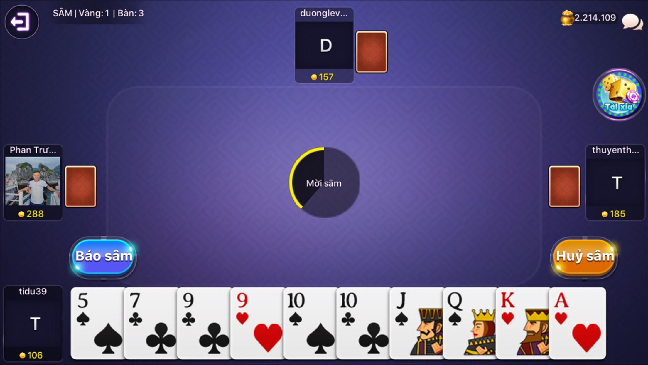 GAME BAI DOI THUONG - DANH BAI XANH CHIN