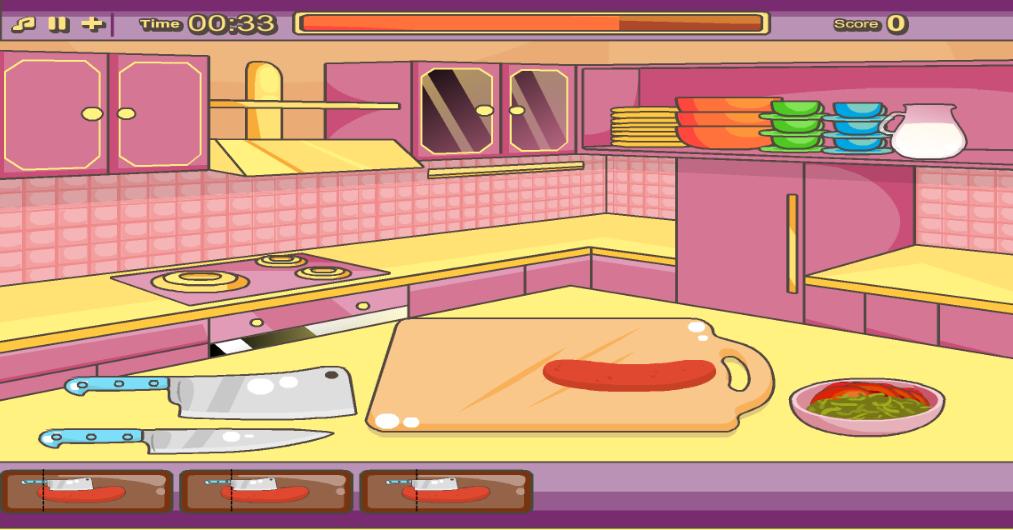 cooking yummy pizza for kids