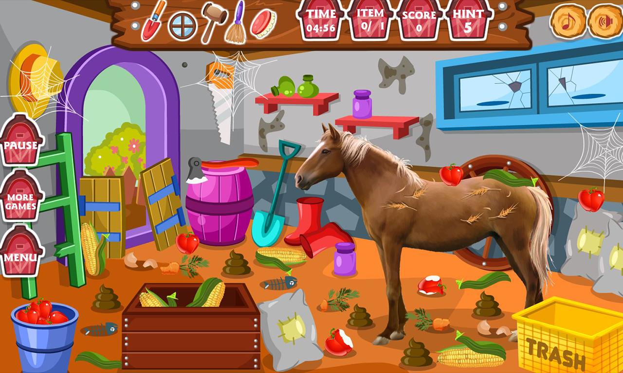 Clean up horse farm