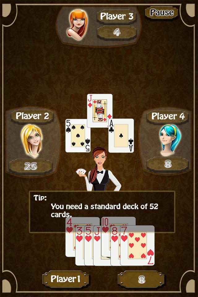 Hearts of Vegas Cards Game
