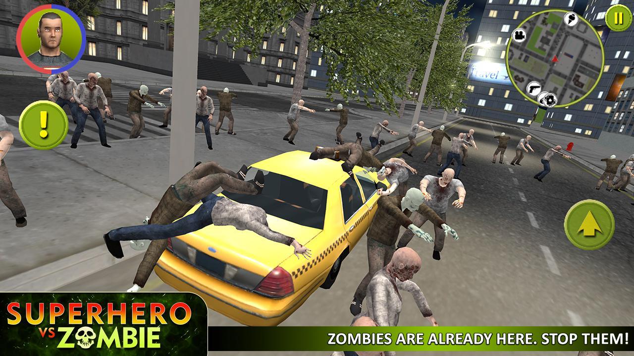 Superhero vs Zombie