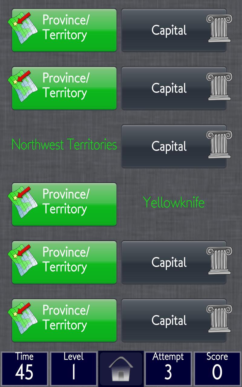 Canada Provinces Geo Memory