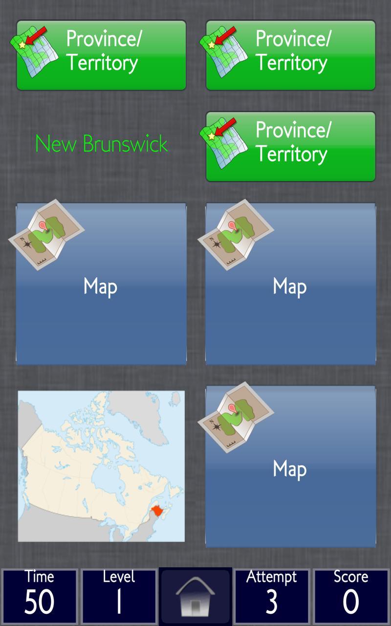Canada Provinces Geo Memory