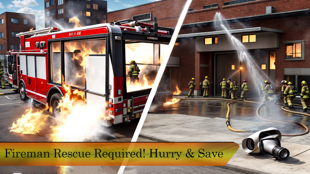 Firefighter Fire Truck Driving