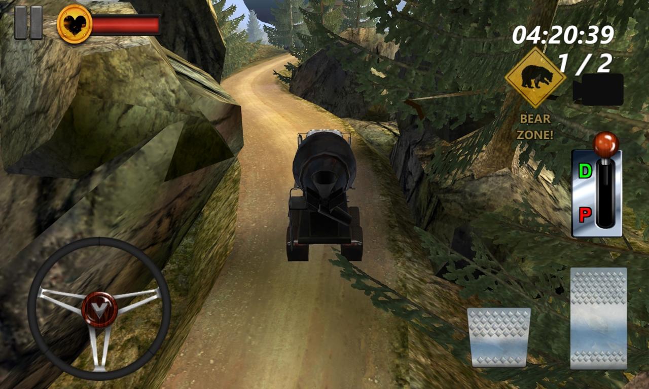 Uphill Cement Truck Driving 3D