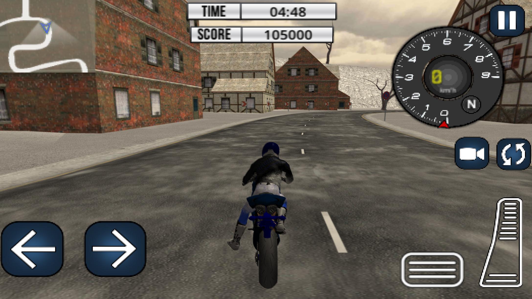 Snow Bike Rider City Madness