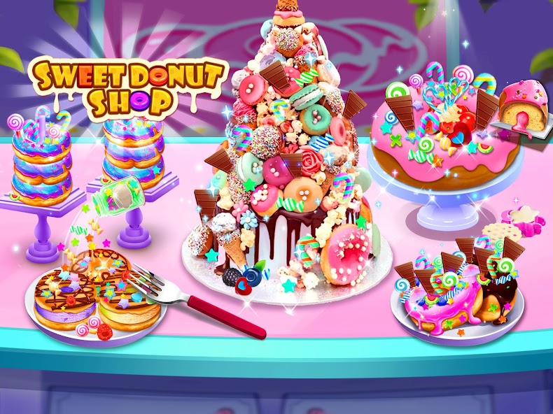 Make Rainbow Unicorn Donuts