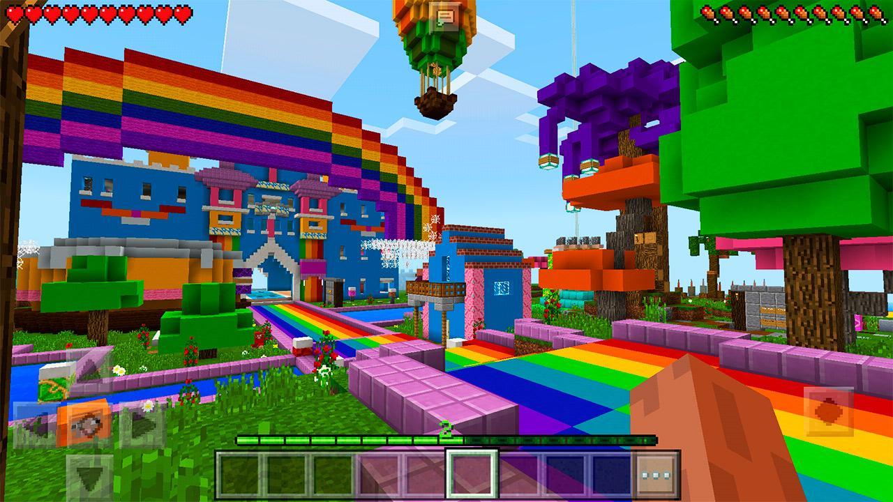 World of Color MCPE Map for Girls