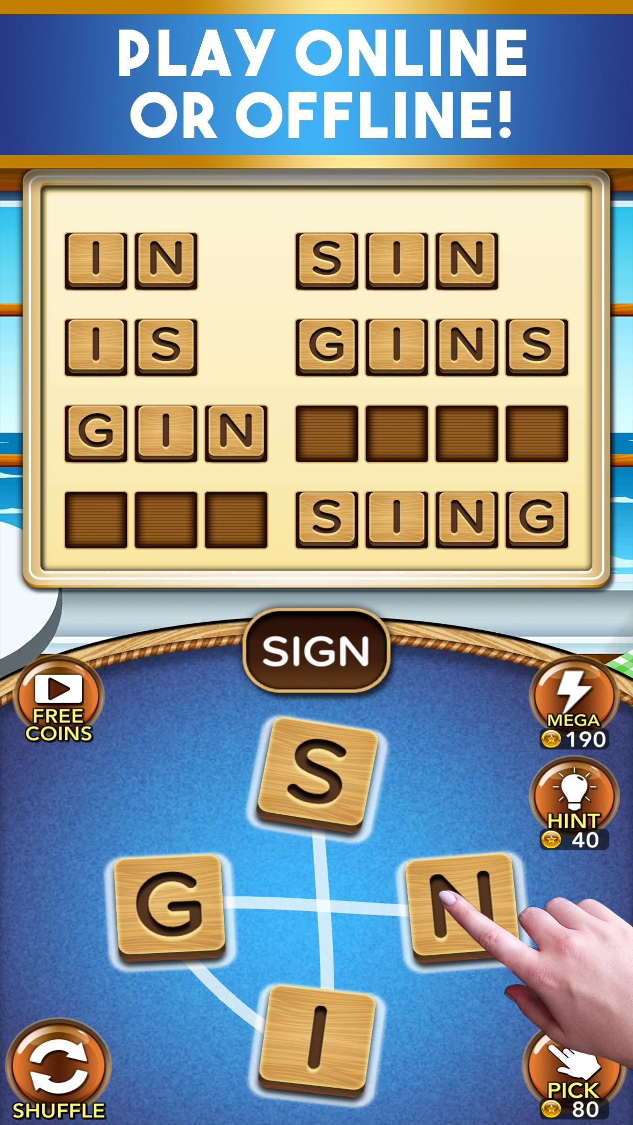 FREE WORD GAMES YOU CAN PLAY ALONE - WORD SHIP!