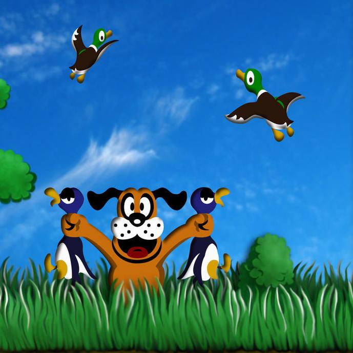 Duck hunter protect apples
