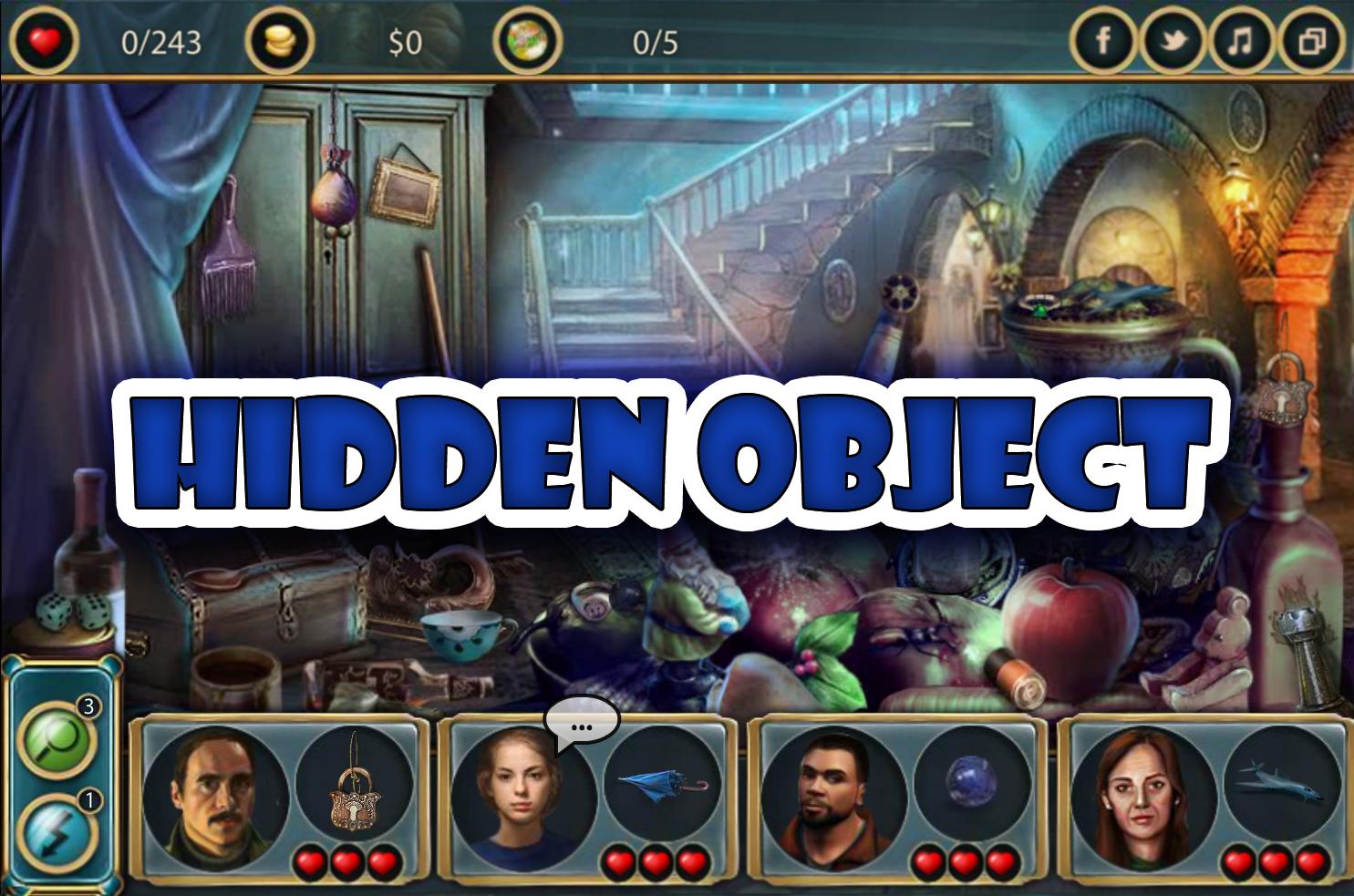 Hidden object. Mysterious day
