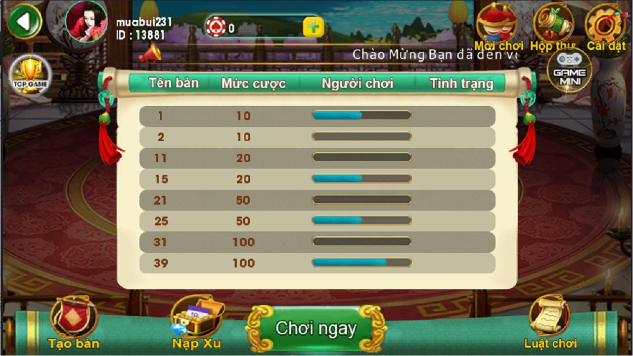 Gemsino - Danh bai doi thuong